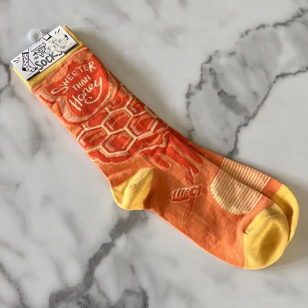 NWT Primitives by Kathy “Sweeter Than Honey” Graphic Socks OS